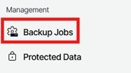 Kb-007 – Cloud Backup: Creating Custom Jobs Veeam Service Provider Console Management Section Showing The Backup Jobs Option Highlighted In The Left‑Hand Navigation Menu.